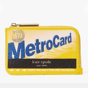 ✨NWT✨ Kate Spade MTA NYC Metro On A Roll Zip Cardholder Wallet with key ring